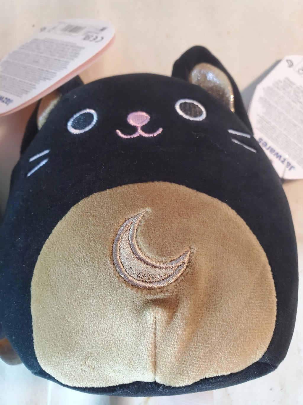 Squishmallows Monk the Black Cat Plush &amp; Jefferson the Halloween Cow