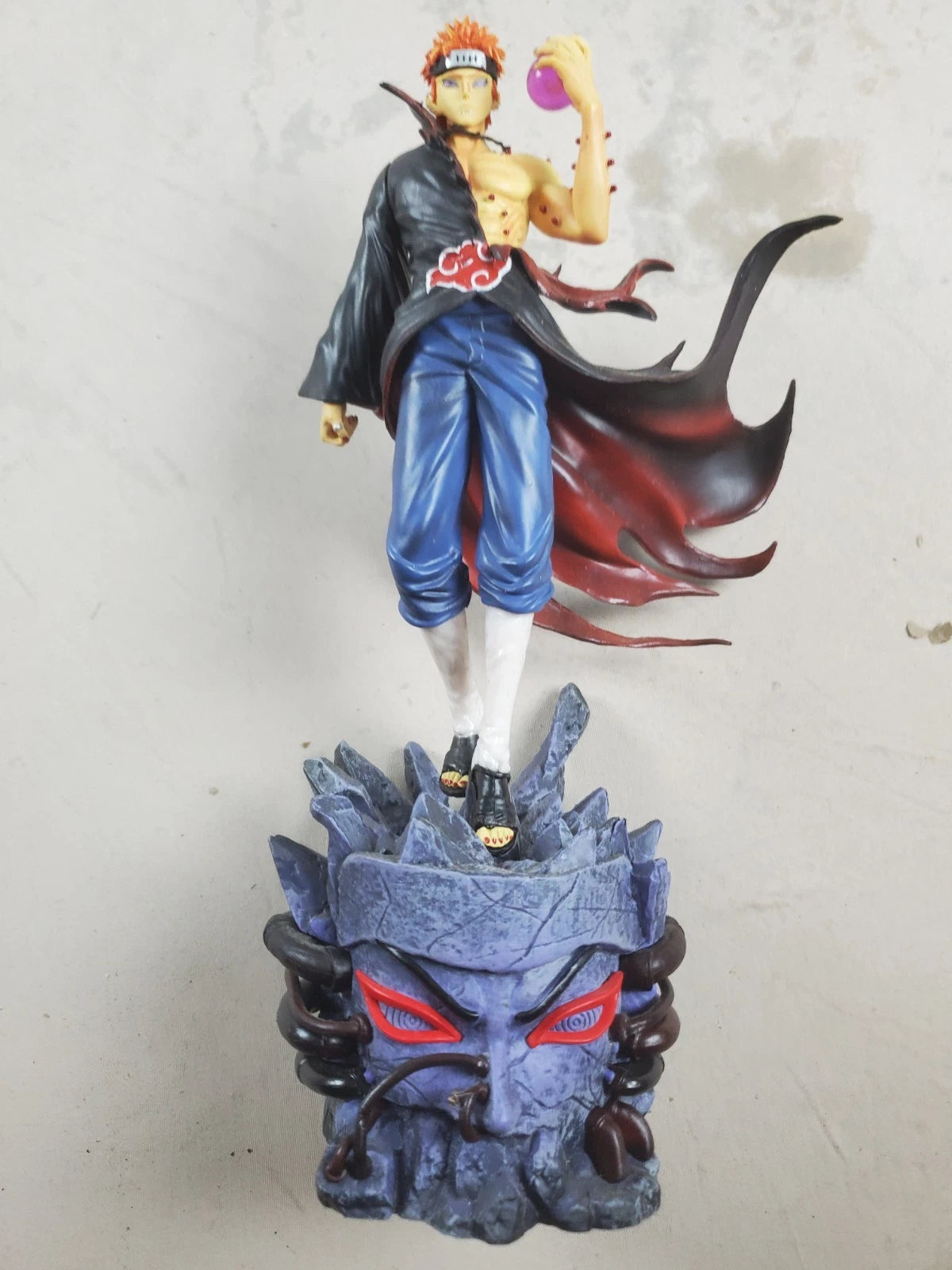Naruto Shippuden Pain (Deva Path) Figure – Akatsuki Cloak – Chakra Sphere 11"