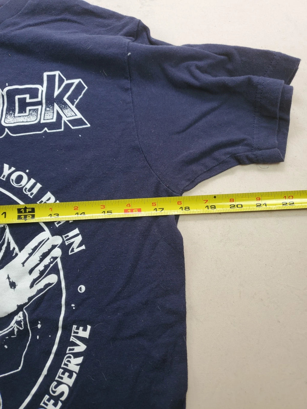 Kid Rock Navy Blue T‑Shirt – Size M – White Graphic Print – “You Get What You...