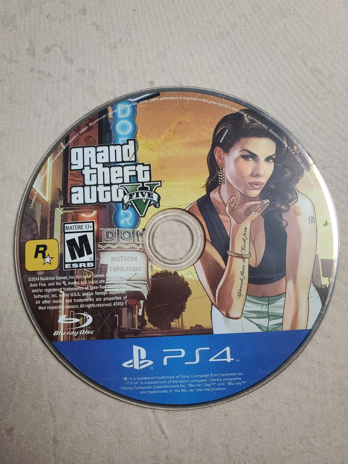 Grand Theft Auto V (GTA V) – Sony PlayStation 4 – Disc Only – Tested &amp; Working
