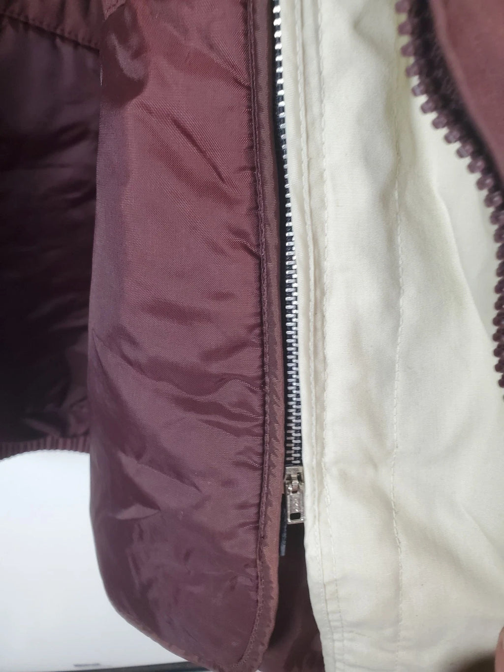 London Fog Limited Edition Maroon Zip-Up Jacket with Removable Lining