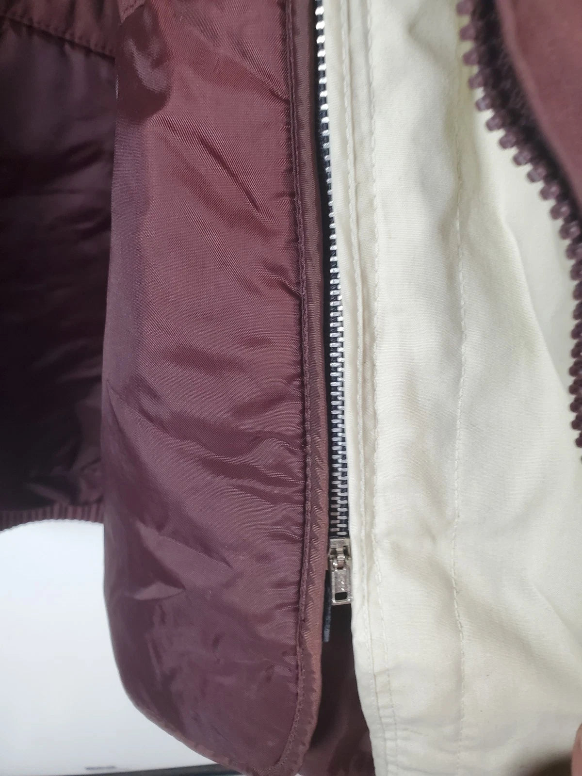 London Fog Limited Edition Maroon Zip-Up Jacket with Removable Lining