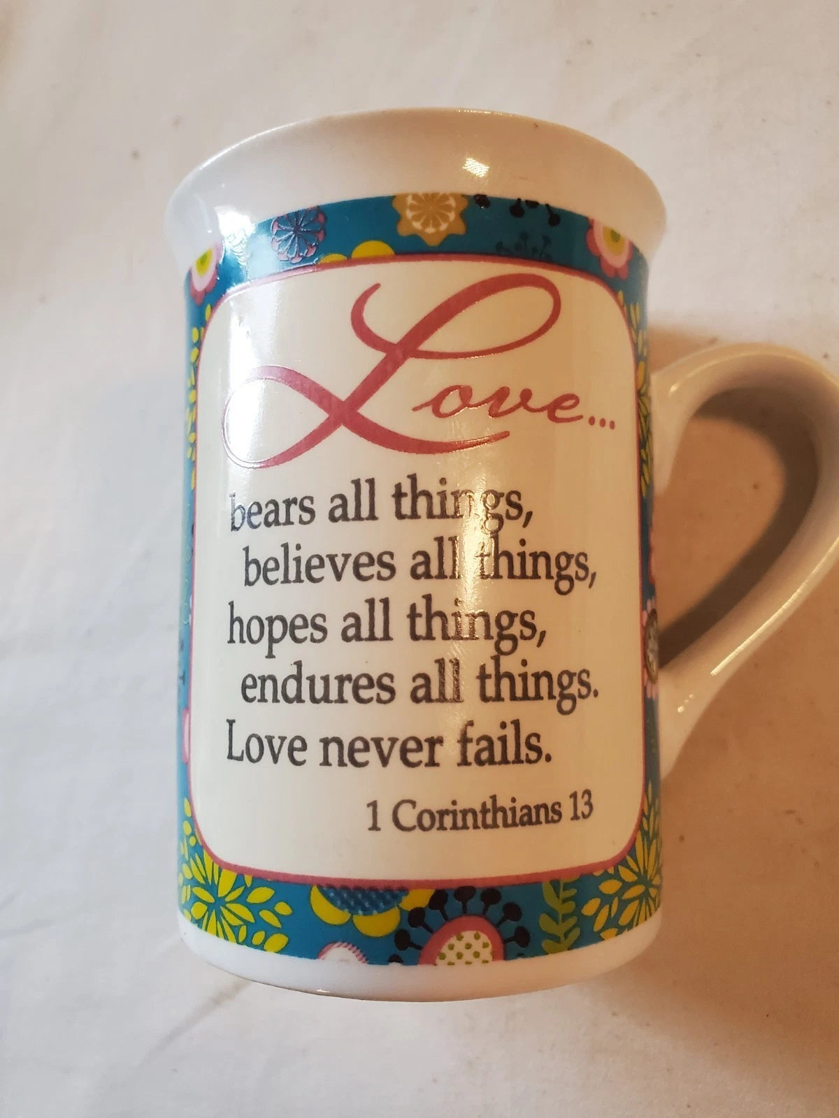 2012 Bay Island Love is Patient Bible Verse Collectible Mug