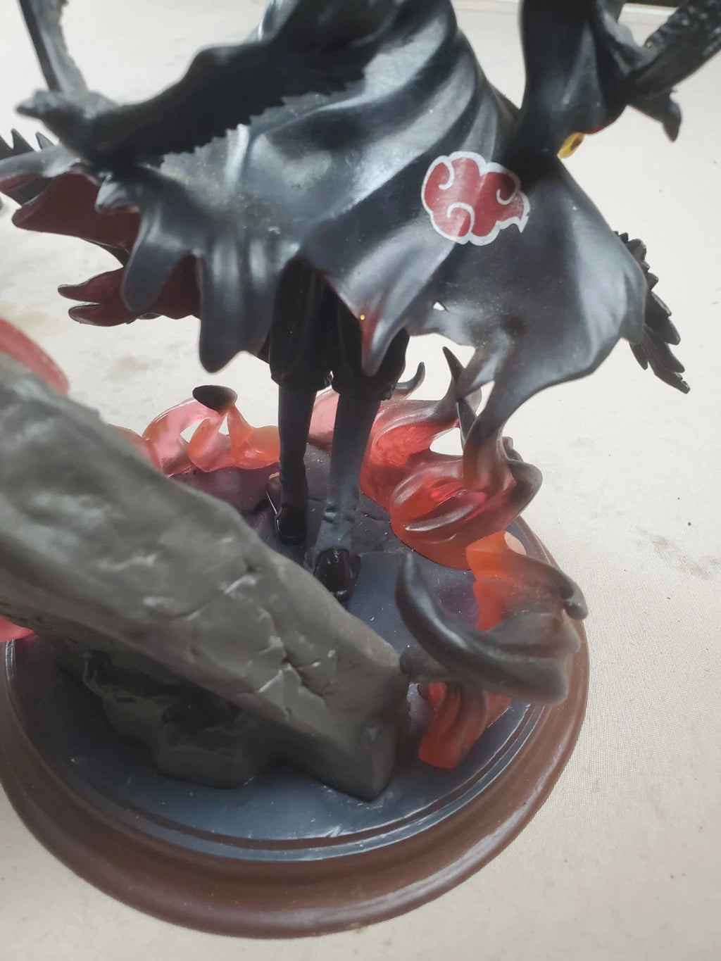 Naruto Shippuden Itachi Uchiha Crow Summon Figure – Akatsuki Cloak – Anime 9"