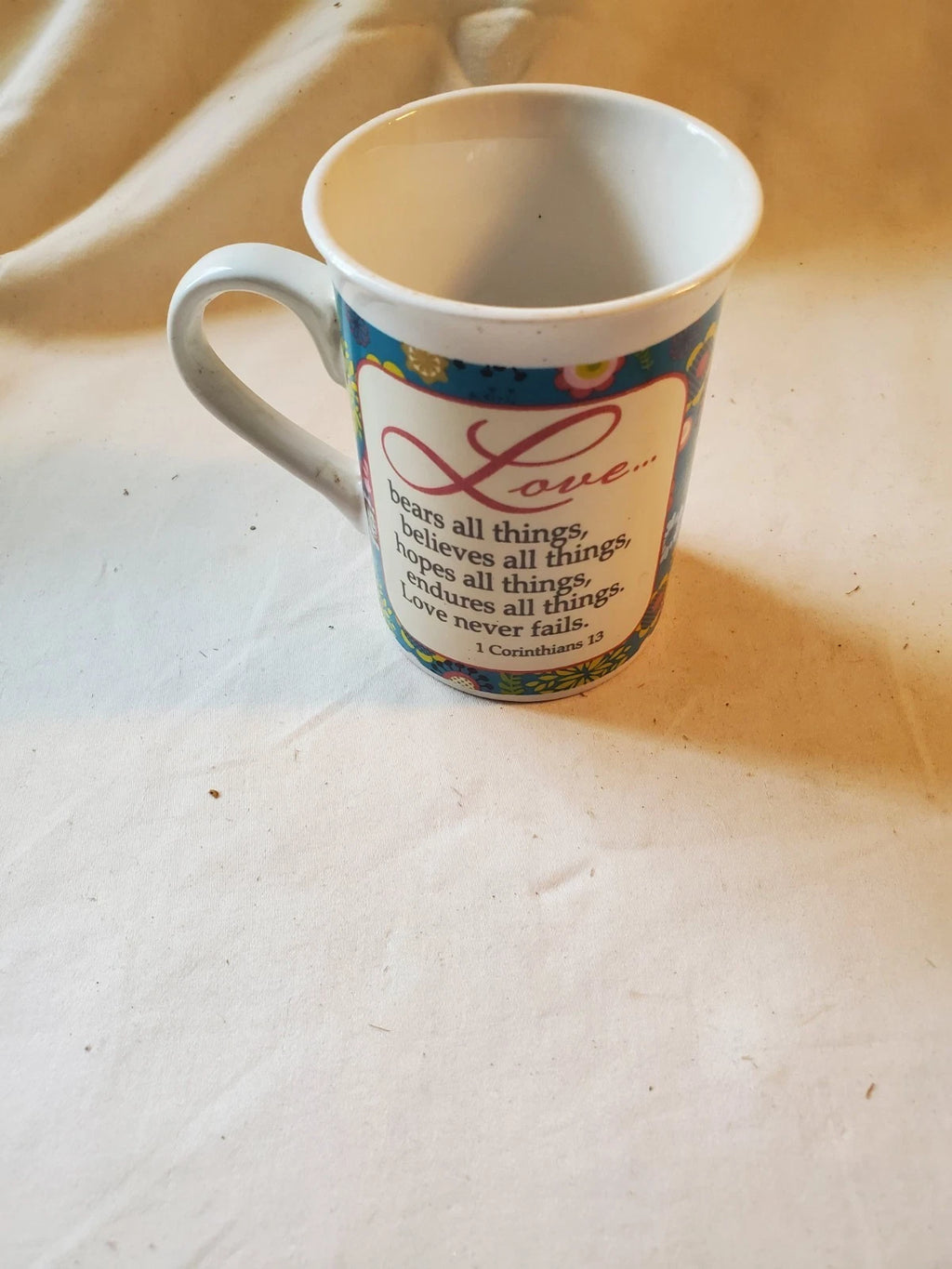 2012 Bay Island Love is Patient Bible Verse Collectible Mug