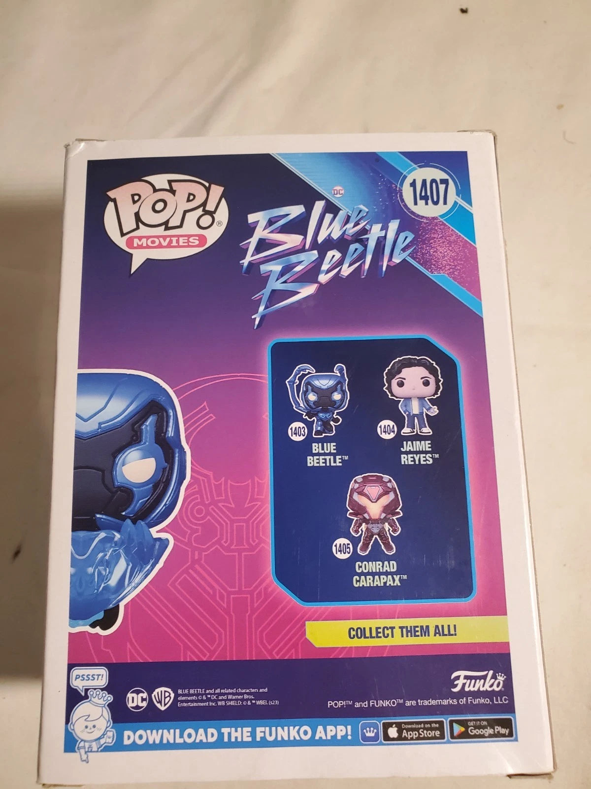 Funko Pop! Blue Beetle #1407 GITD Glow in the Dark Target Exclusive NEW