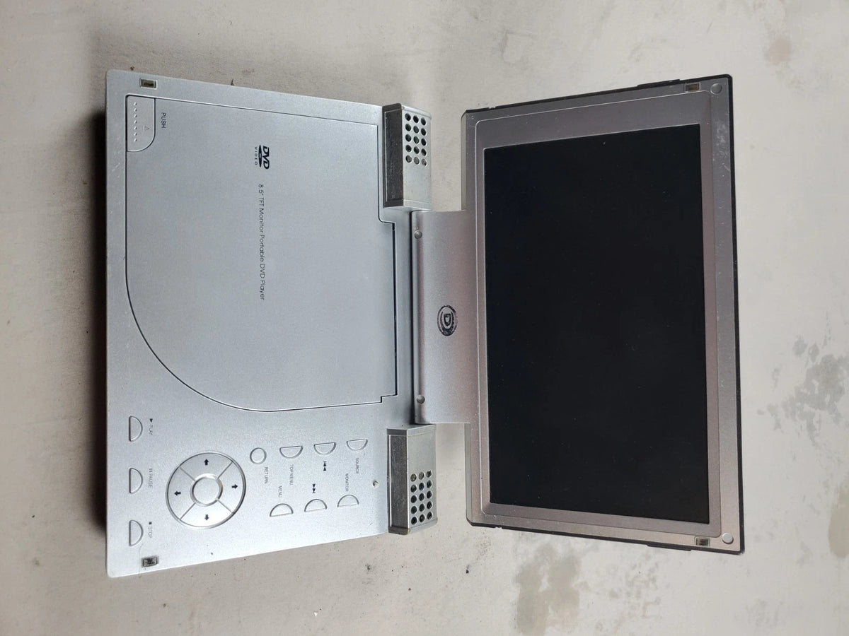 Initial DUR-8.5 Portable DVD Player 8.5" TFT Screen - Untested, no charger