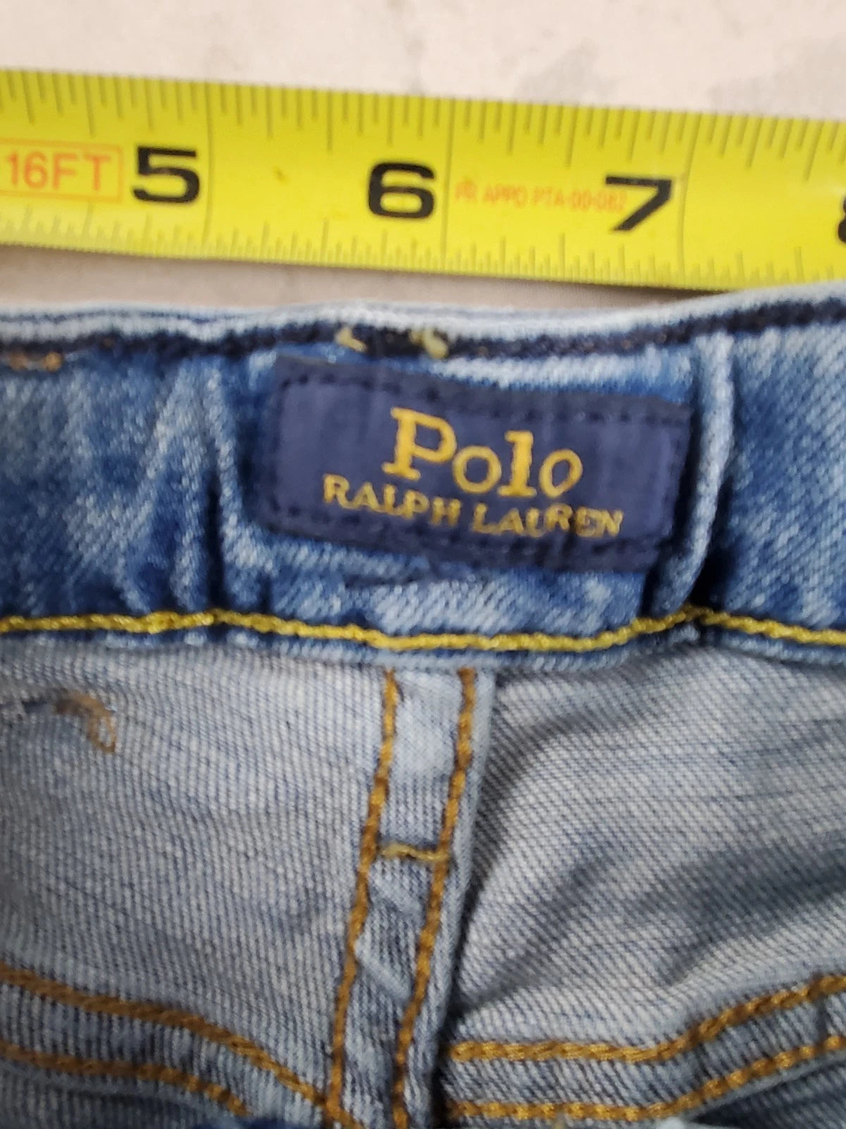 Ralph Lauren Polo Blue Denim Jeans – Kids/Youth Size 22x23 –Classic Straight Leg