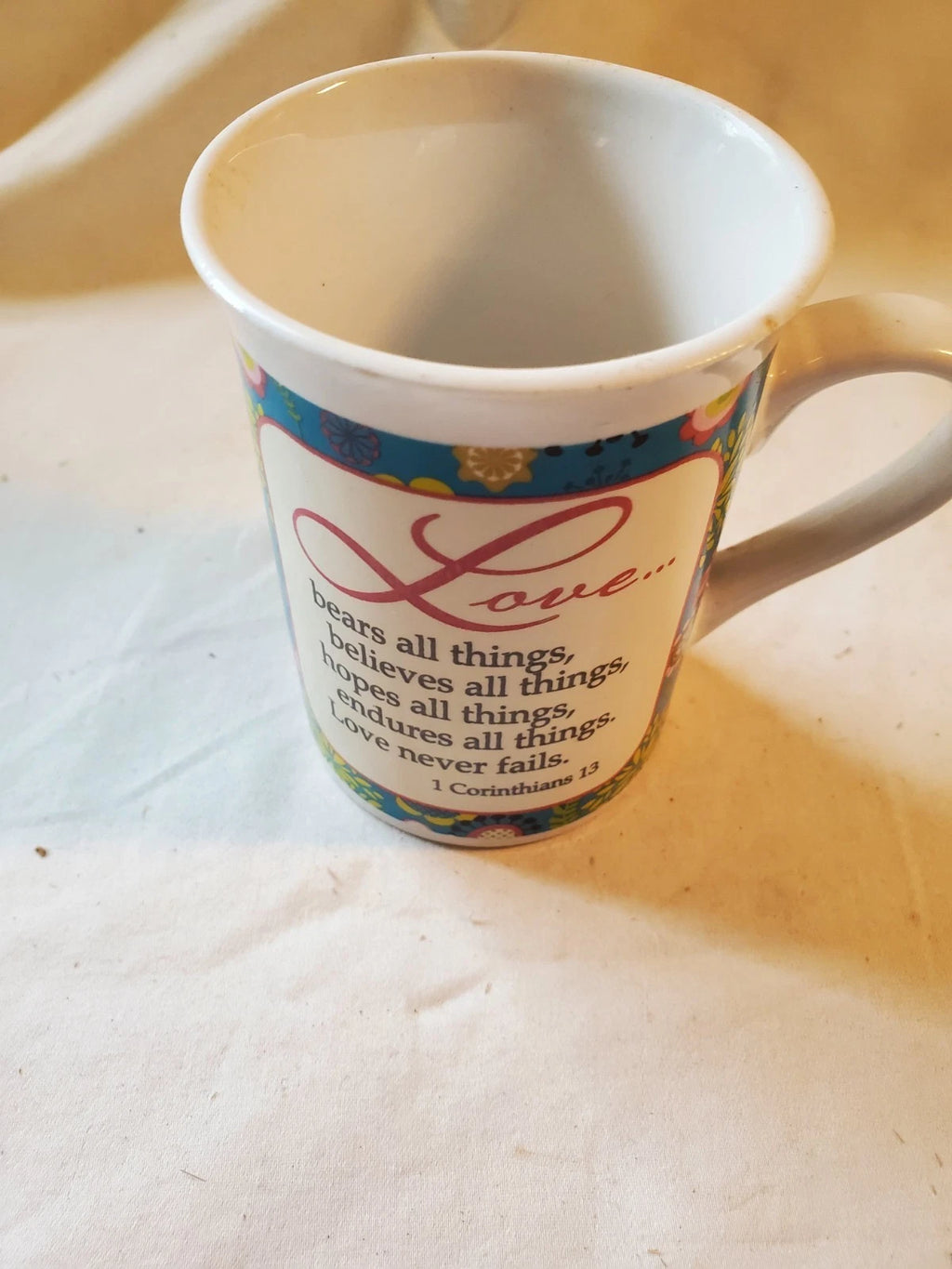 2012 Bay Island Love is Patient Bible Verse Collectible Mug