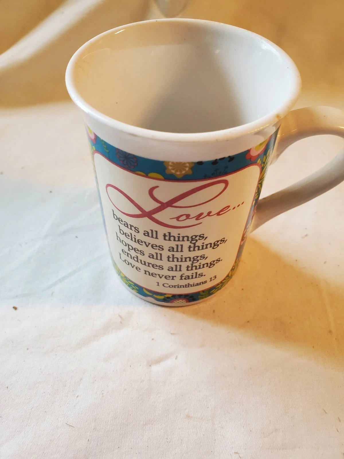 2012 Bay Island Love is Patient Bible Verse Collectible Mug