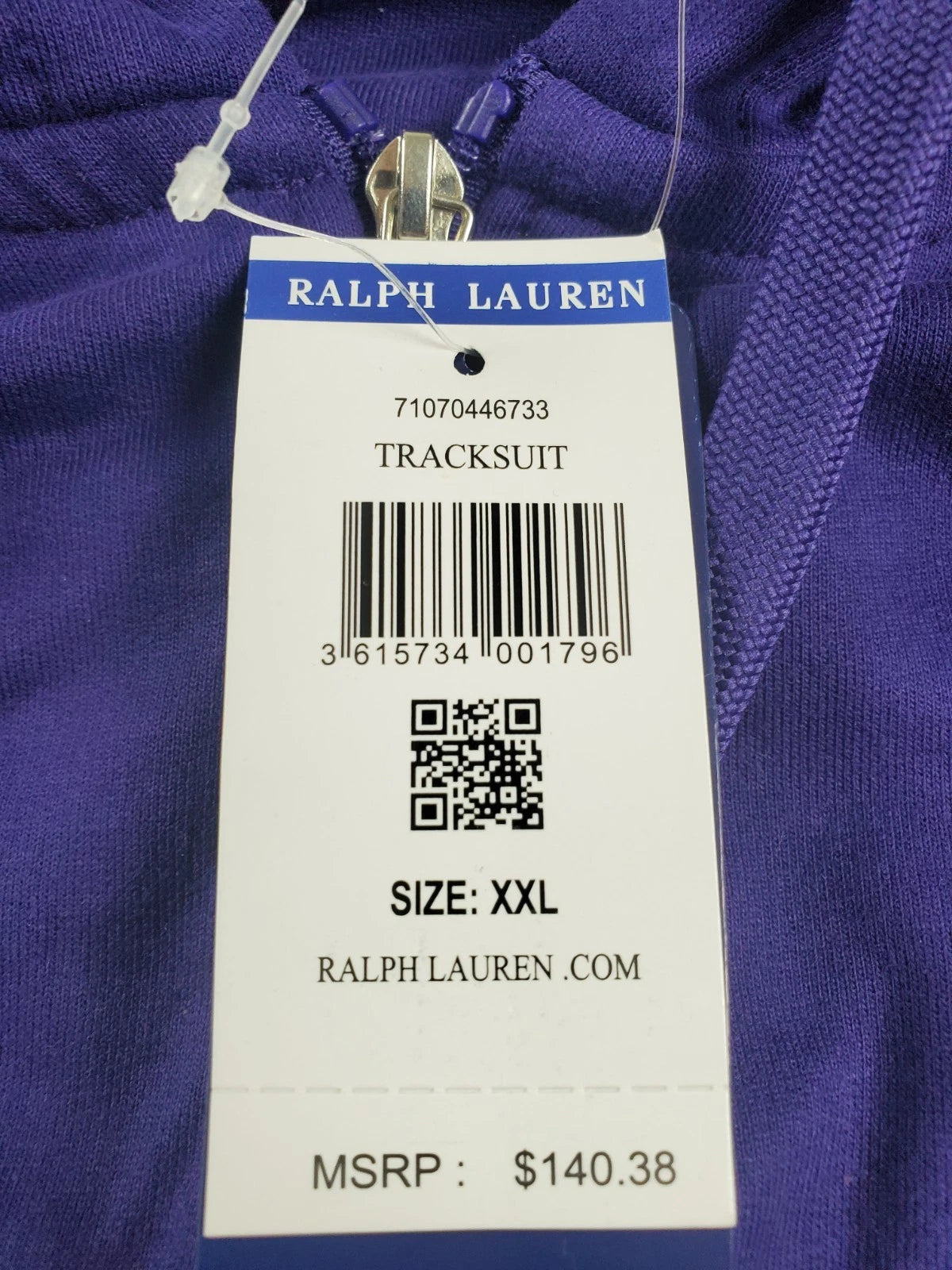 Polo Ralph Lauren XXL Fleece Track Suit, Zipper hoodie, sweatpants NWT
