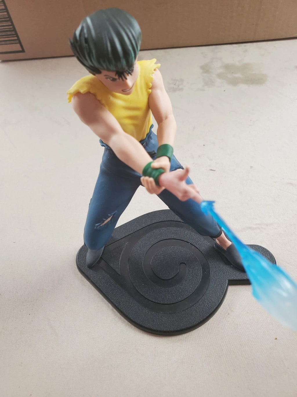 Rock Lee Naruto Anime Figure – Dynamic Attack Pose w/ Blue Chakra Effect 6.5"