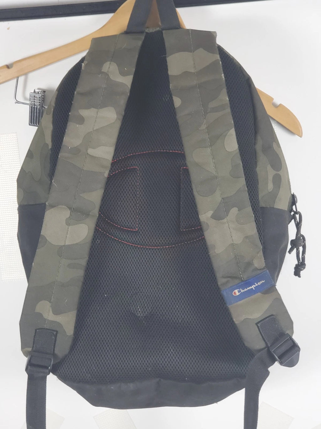 Champion Estate Backpack - Black and Camo with Blue Interior