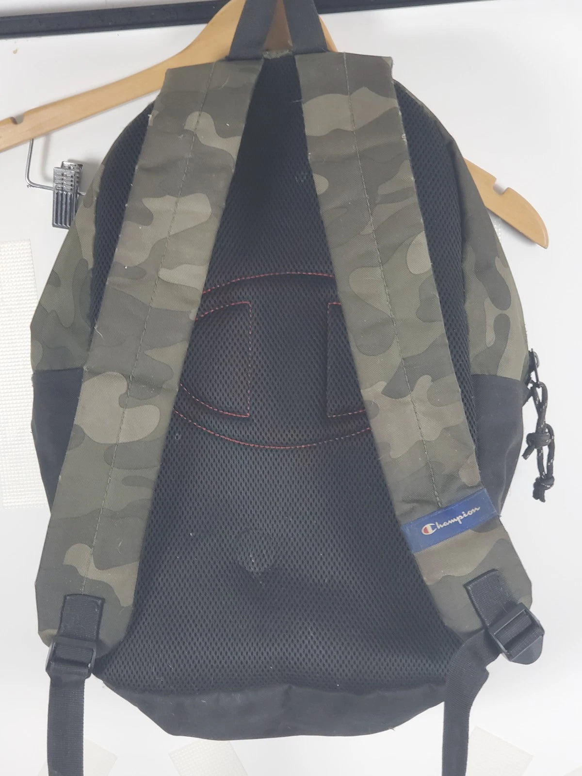 Champion Estate Backpack - Black and Camo with Blue Interior