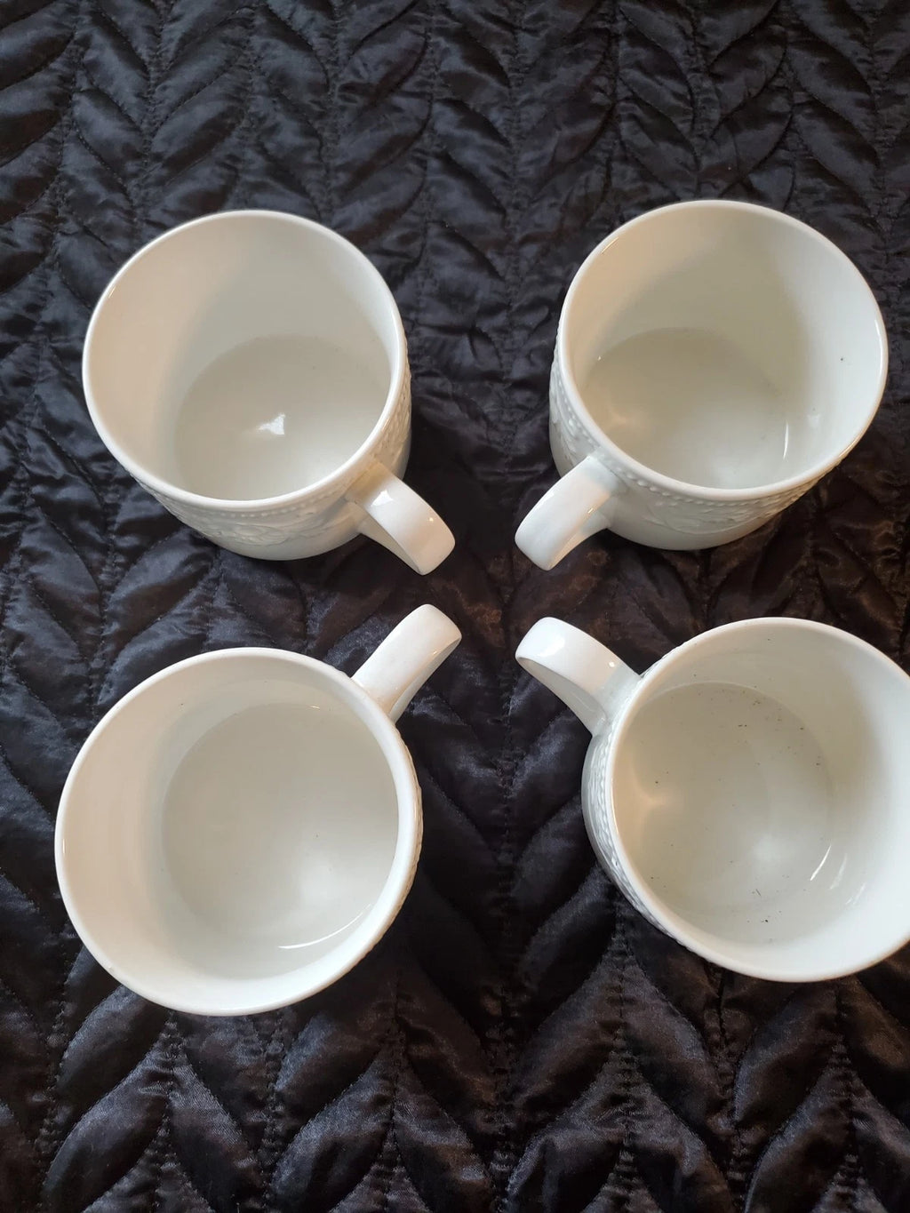 Farberware Alsace 4242 Porcelain coffee/tea cup set of 4 - Scroll leaves