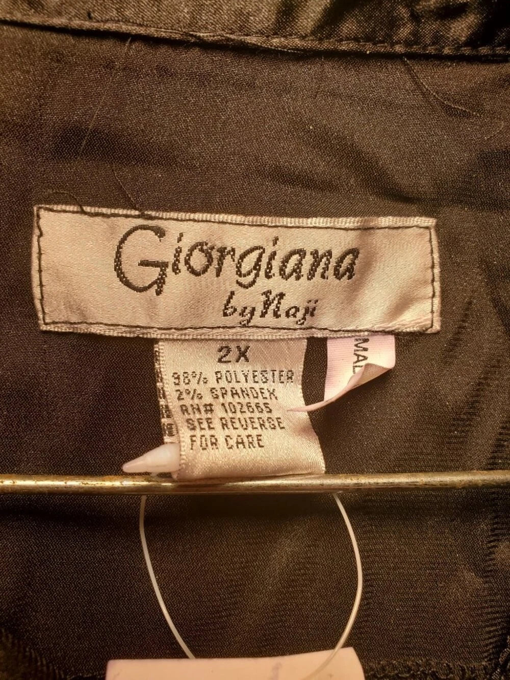 Giorgiana by Naji Long Sleeve Blouse - Black - Womens 2X