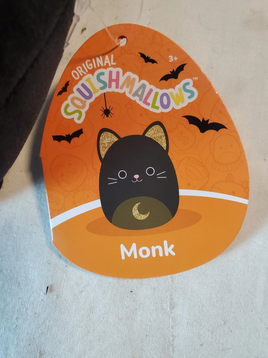 Squishmallows Monk the Black Cat Plush &amp; Jefferson the Halloween Cow