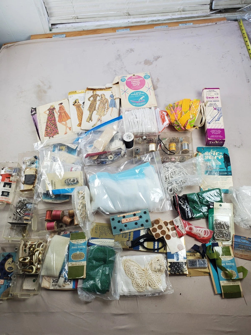 Vintage Sewing supplies - Needles, threads, patterns and more