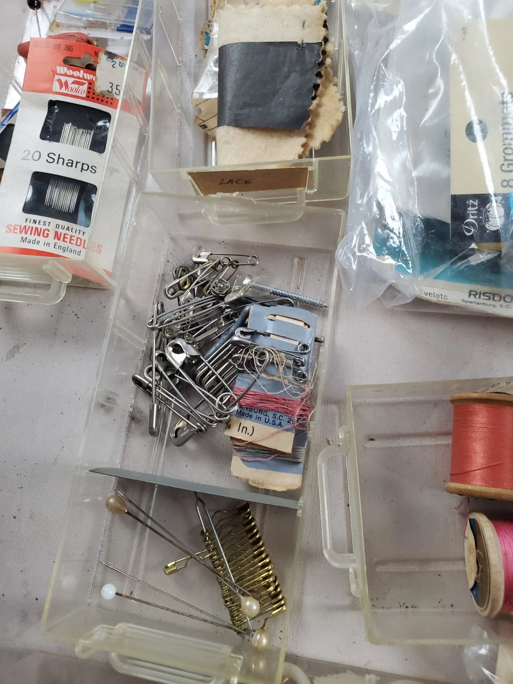 Vintage Sewing supplies - Needles, threads, patterns and more