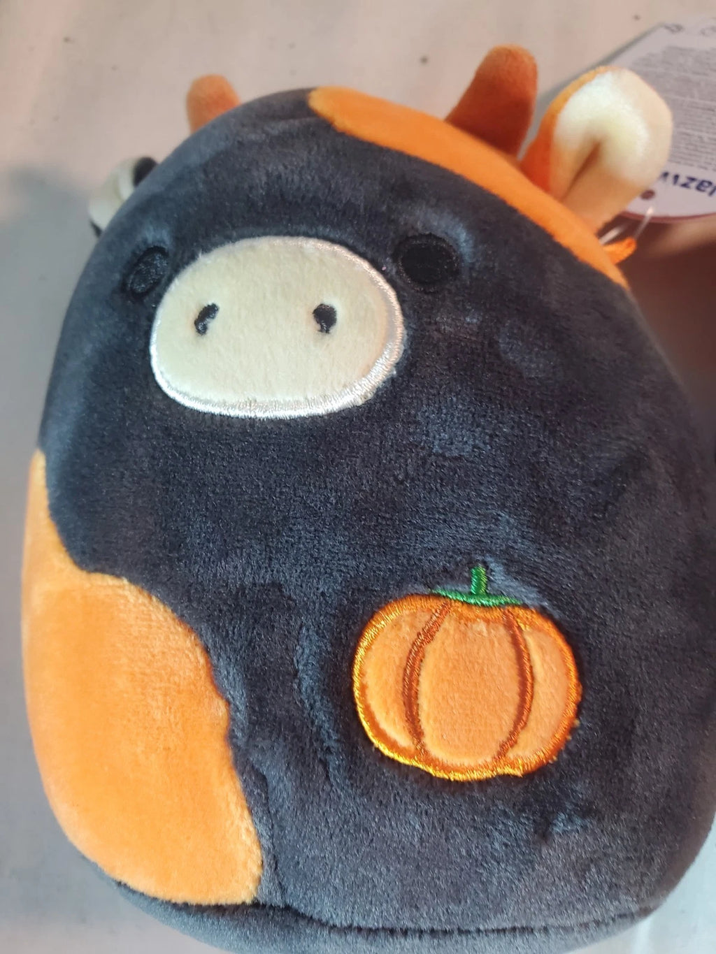 Squishmallows Monk the Black Cat Plush &amp; Jefferson the Halloween Cow