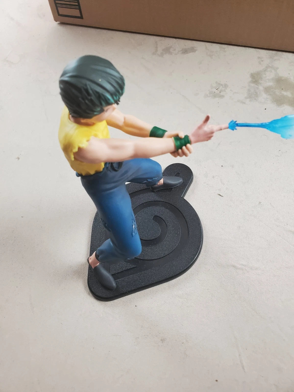 Rock Lee Naruto Anime Figure – Dynamic Attack Pose w/ Blue Chakra Effect 6.5"