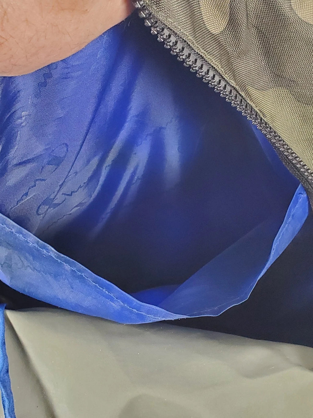 Champion Estate Backpack - Black and Camo with Blue Interior