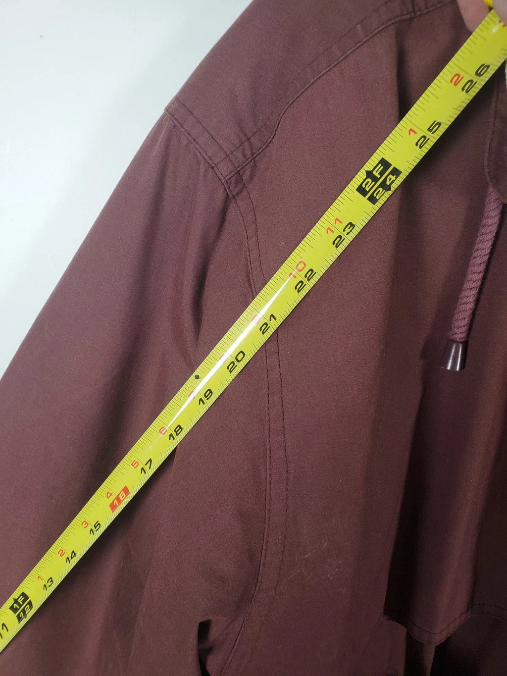 London Fog Limited Edition Maroon Zip-Up Jacket with Removable Lining