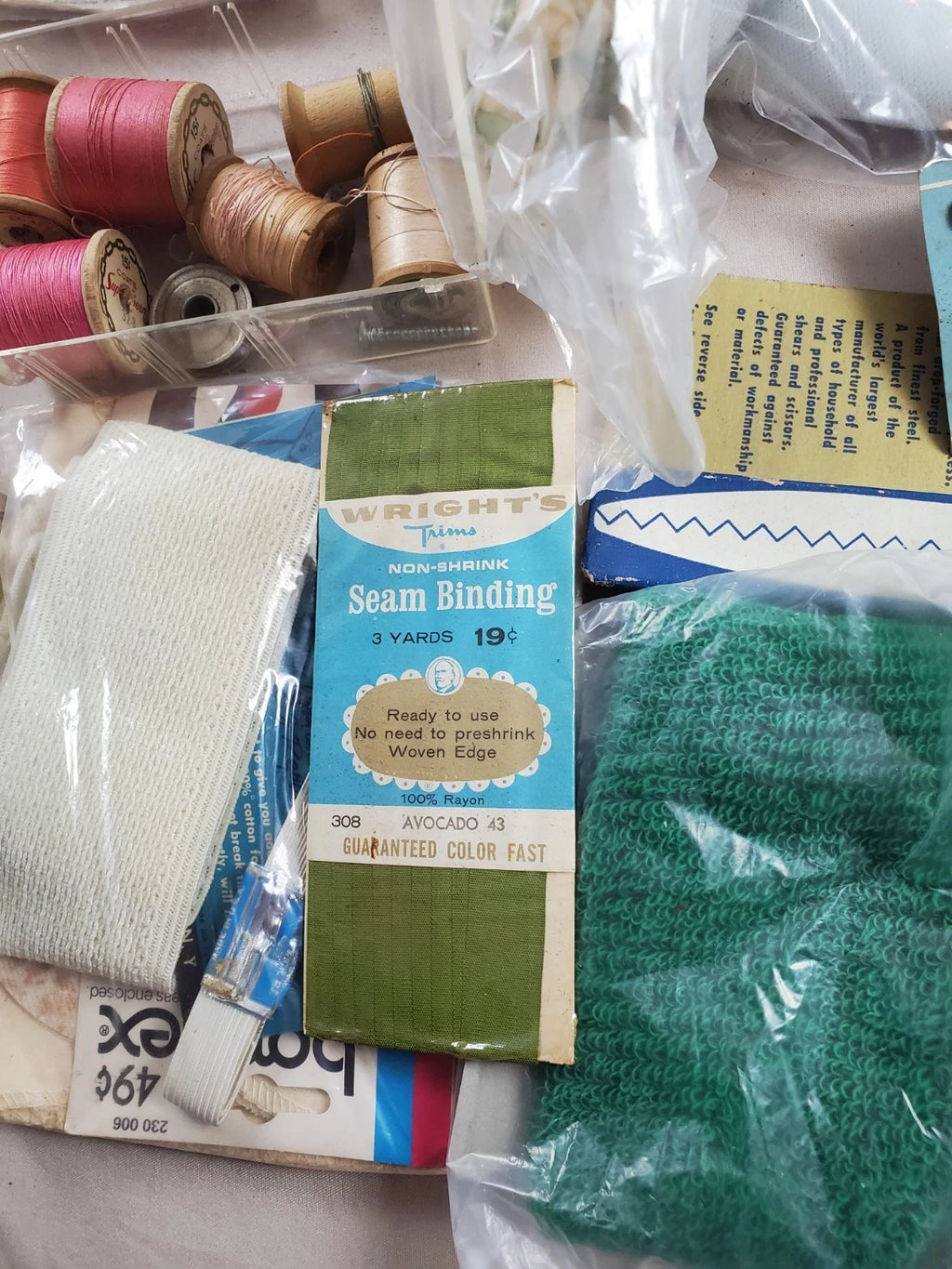 Vintage Sewing supplies - Needles, threads, patterns and more