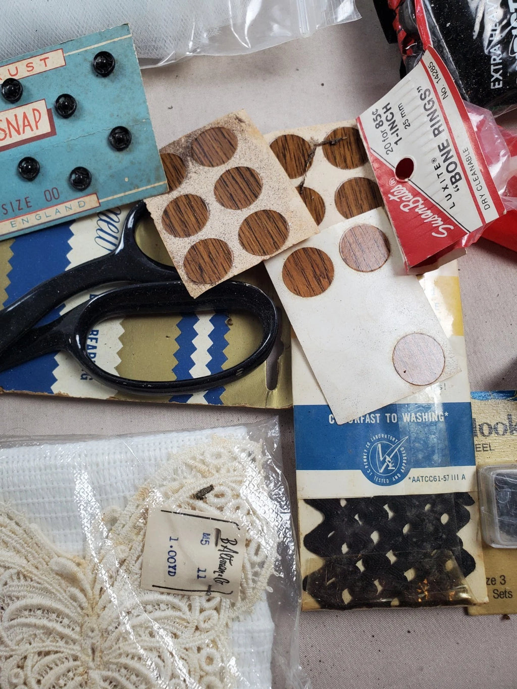Vintage Sewing supplies - Needles, threads, patterns and more
