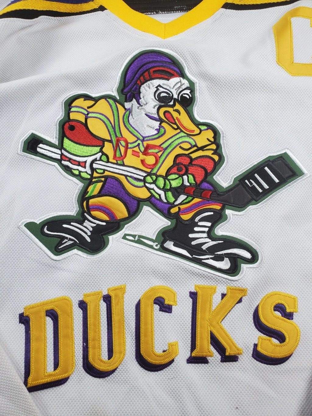 Headgear Classics Hockey Jersey HGC Mighty Ducks Charlie Conway White Mens L