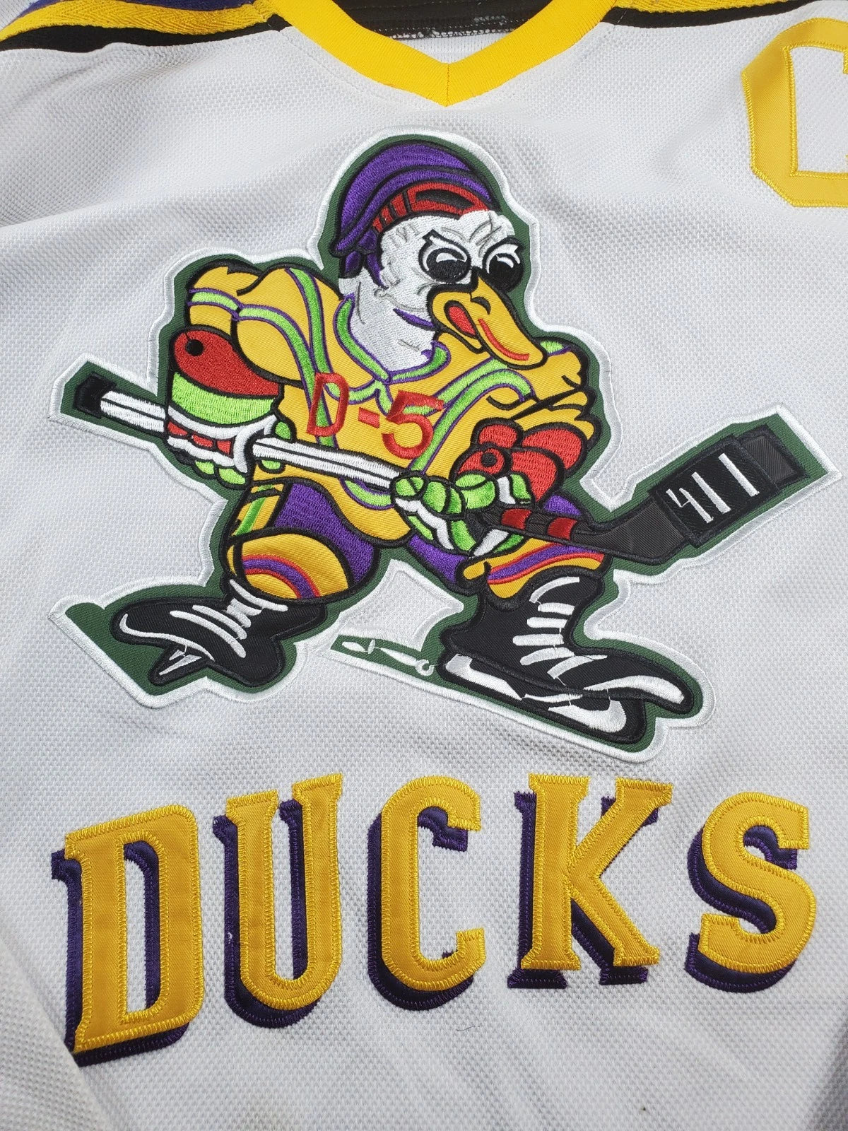 Headgear Classics Hockey Jersey HGC Mighty Ducks Charlie Conway White Mens L