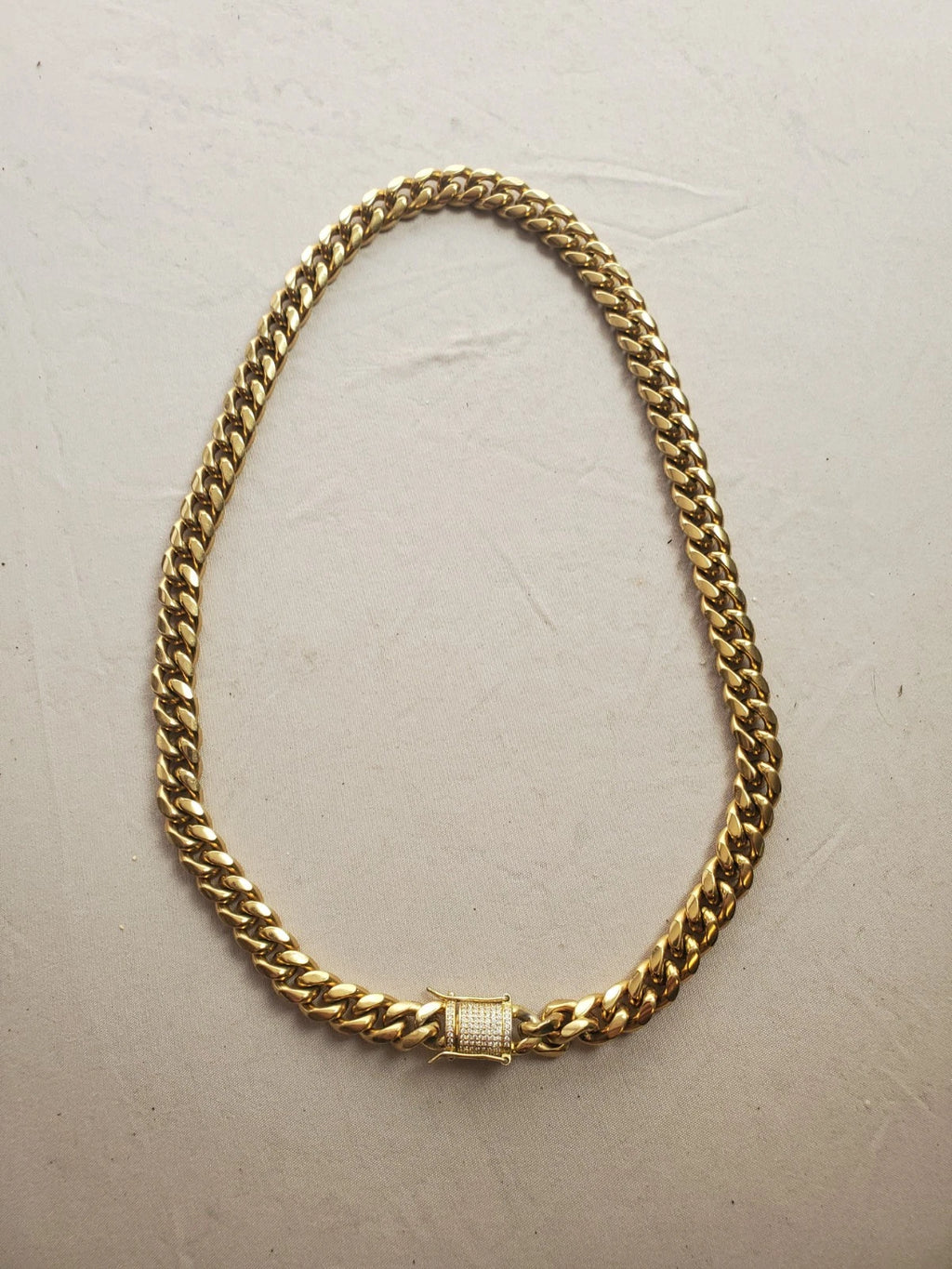 Miami Cuban Link Chain Stainless Steel Necklace – 20”–6 mm Wide – 108g/3.8oz