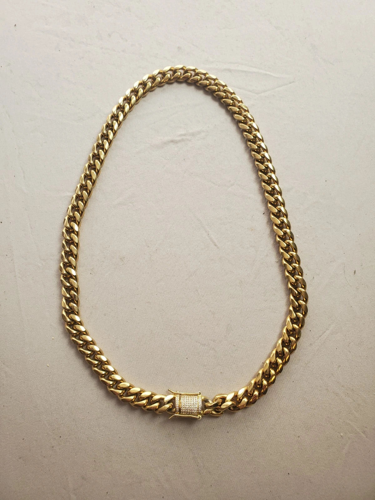 Miami Cuban Link Chain Stainless Steel Necklace – 20”–6 mm Wide – 108g/3.8oz