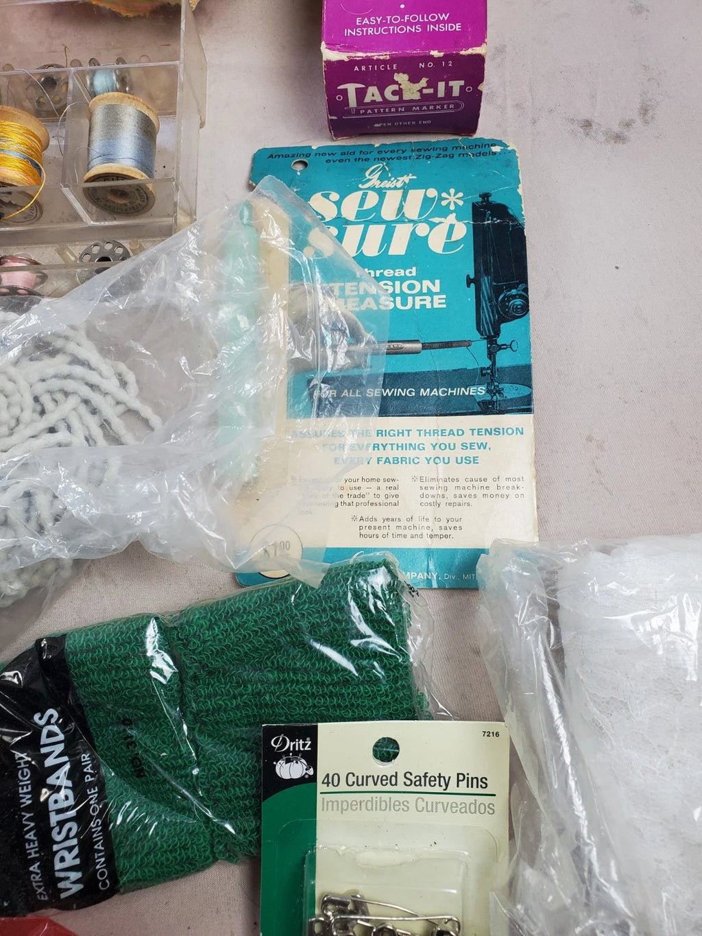 Vintage Sewing supplies - Needles, threads, patterns and more
