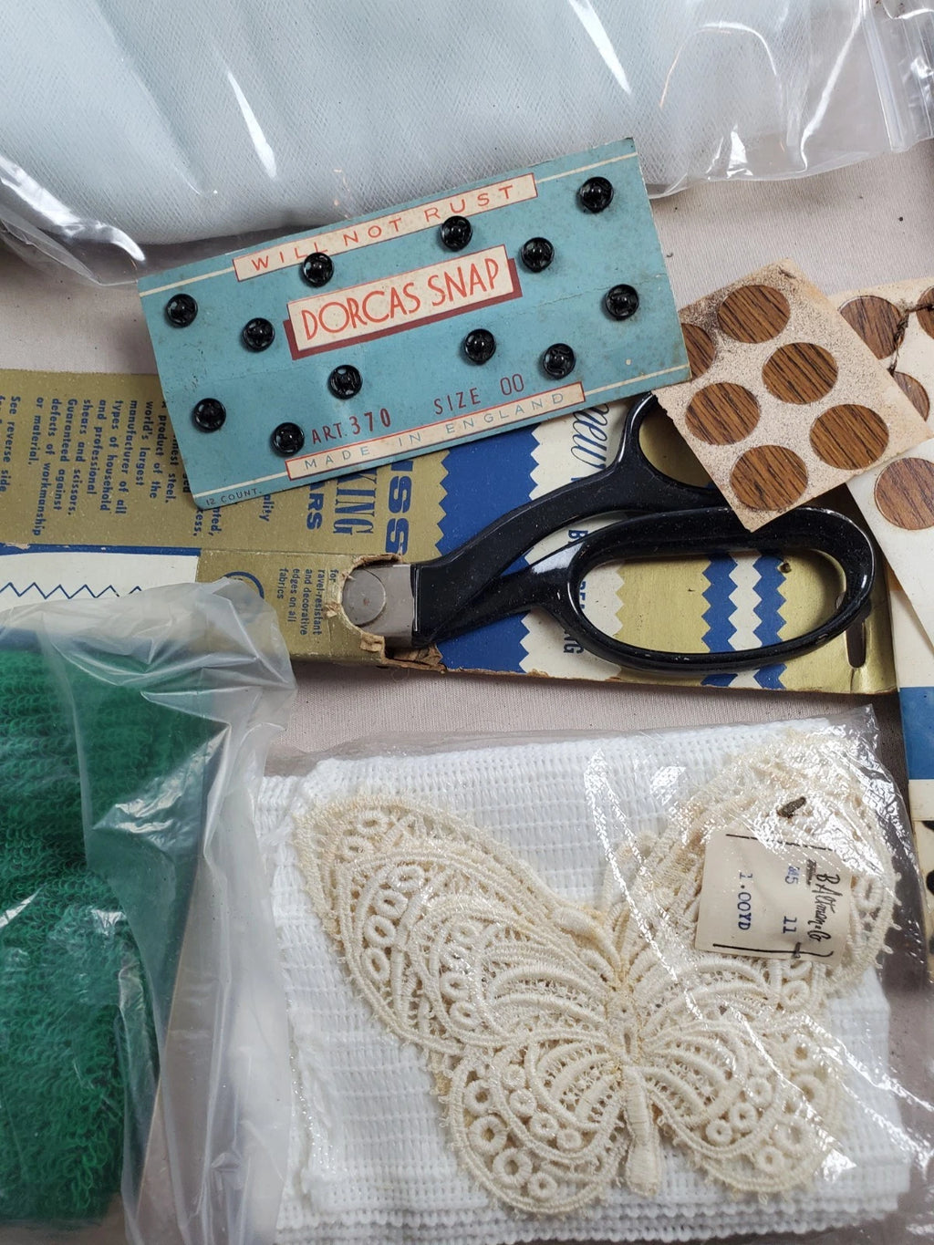 Vintage Sewing supplies - Needles, threads, patterns and more