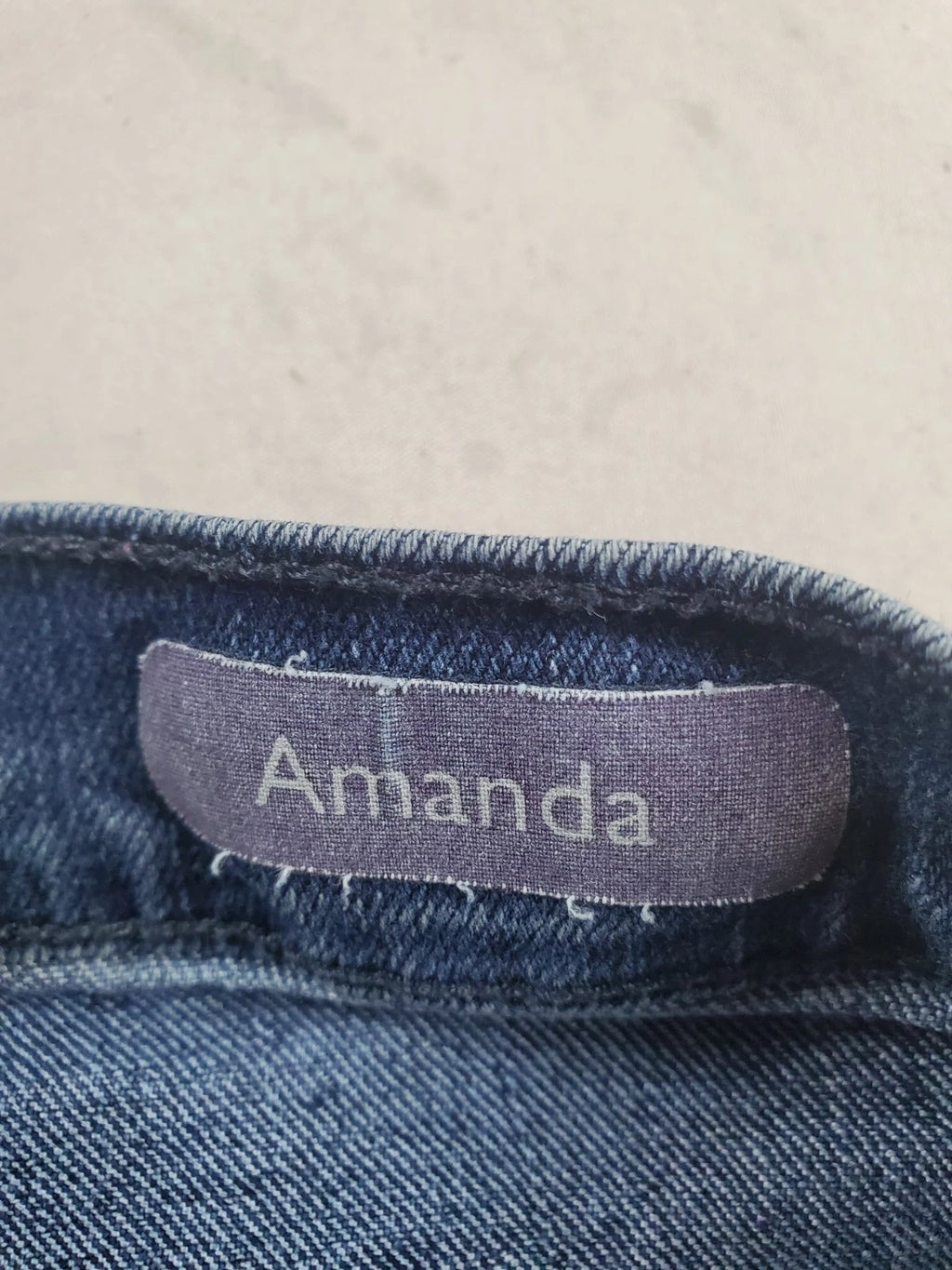 Gloria Vanderbilt Amanda High Rise Jeans Dark Wash Tapered Straight Size 16