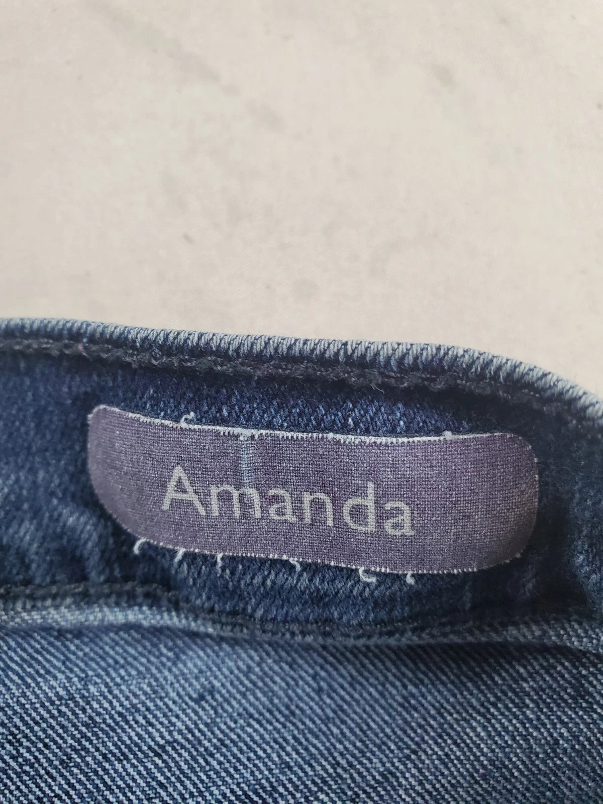 Gloria Vanderbilt Amanda High Rise Jeans Dark Wash Tapered Straight Size 16