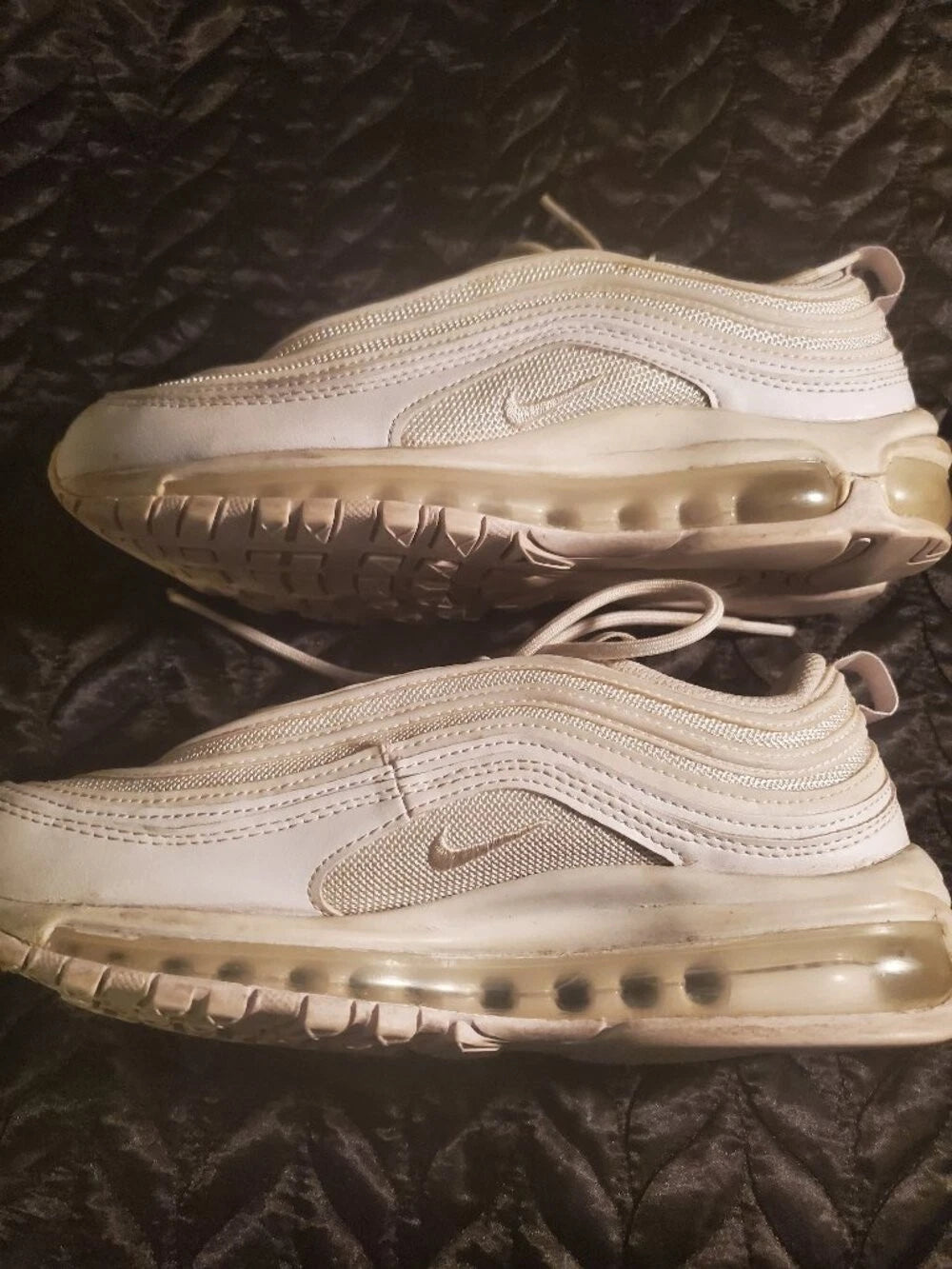 Nike‎ Air Max 97 Triple White Running Shoes DH8016-100 Women's Sz 8