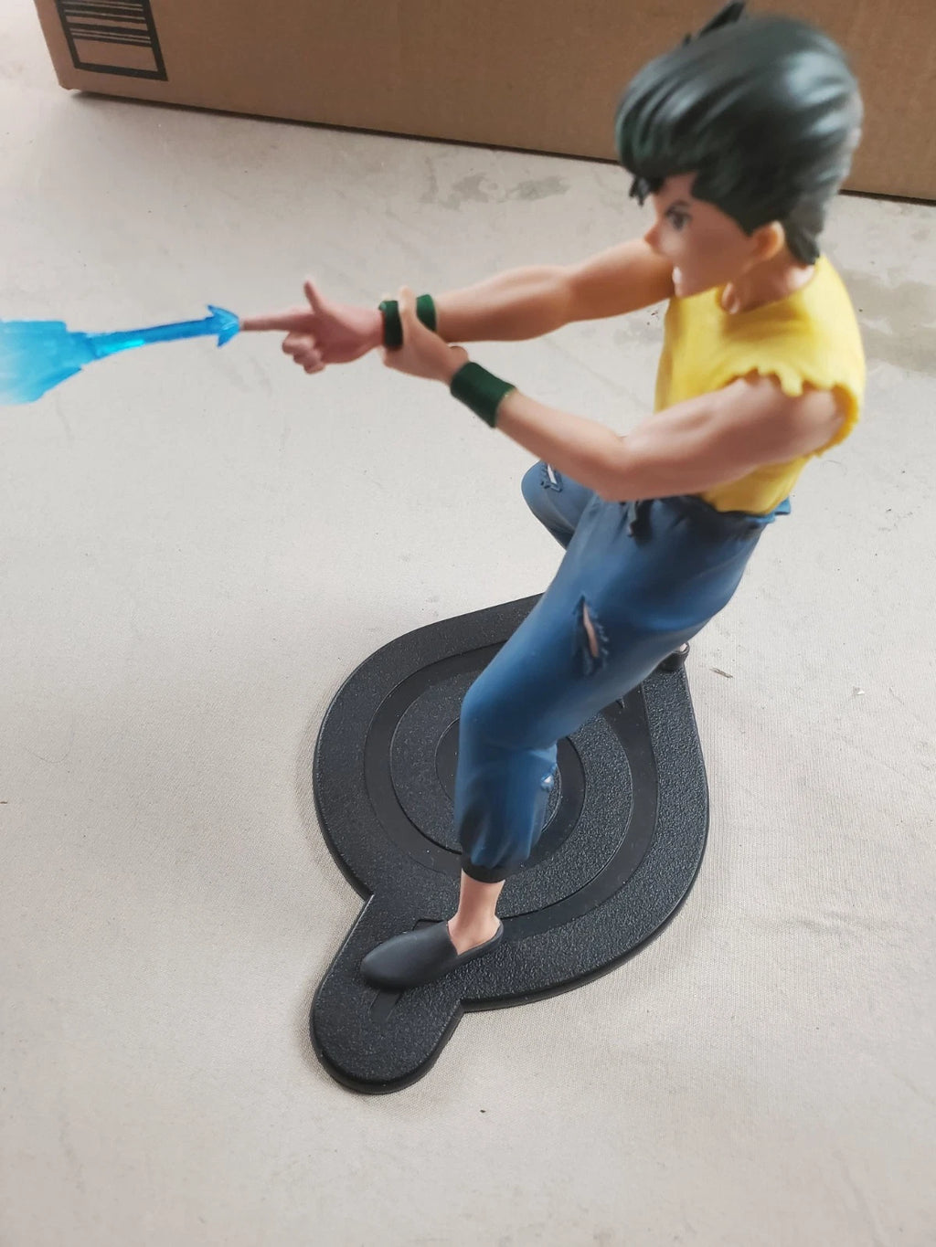 Rock Lee Naruto Anime Figure – Dynamic Attack Pose w/ Blue Chakra Effect 6.5"