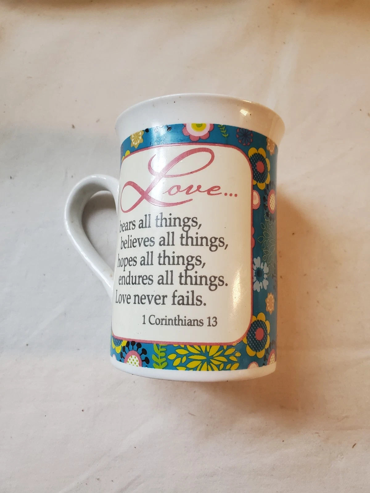 2012 Bay Island Love is Patient Bible Verse Collectible Mug