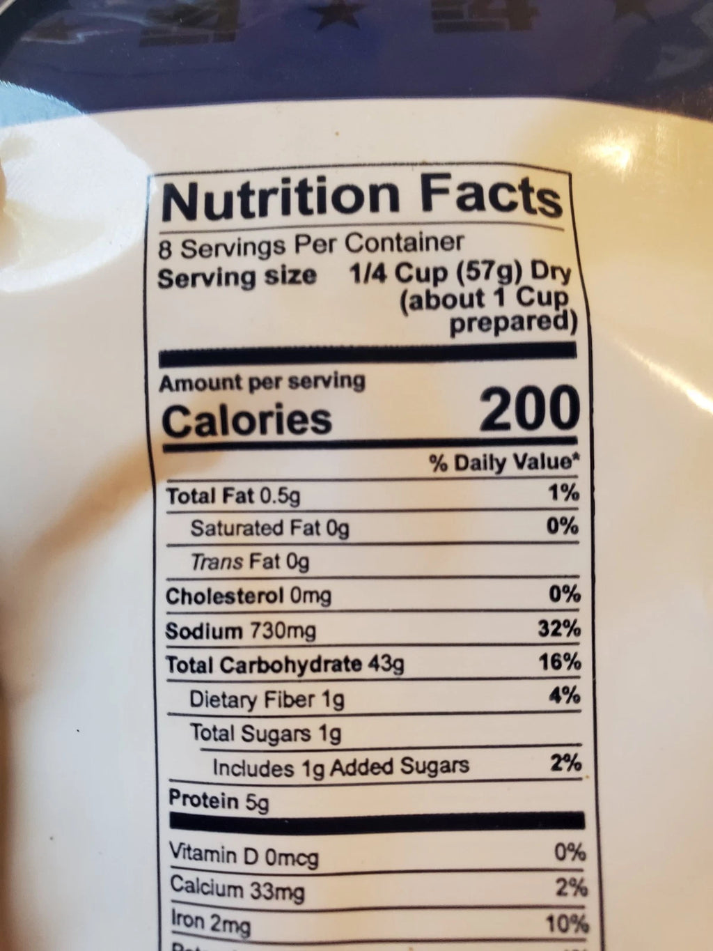 4Patriots Spanish Rice 16.23 oz emergency/camp<wbr/>ing meals - 2 pks - 8 servings ea.