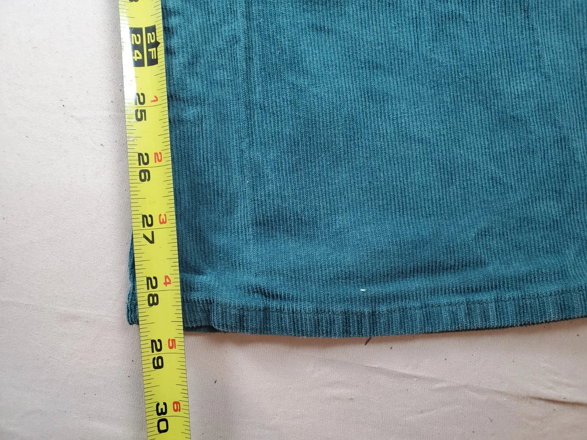 American Eagle Super Hi‑Rise Flare Corduroy Pants – Teal – 34” Stretch Waist