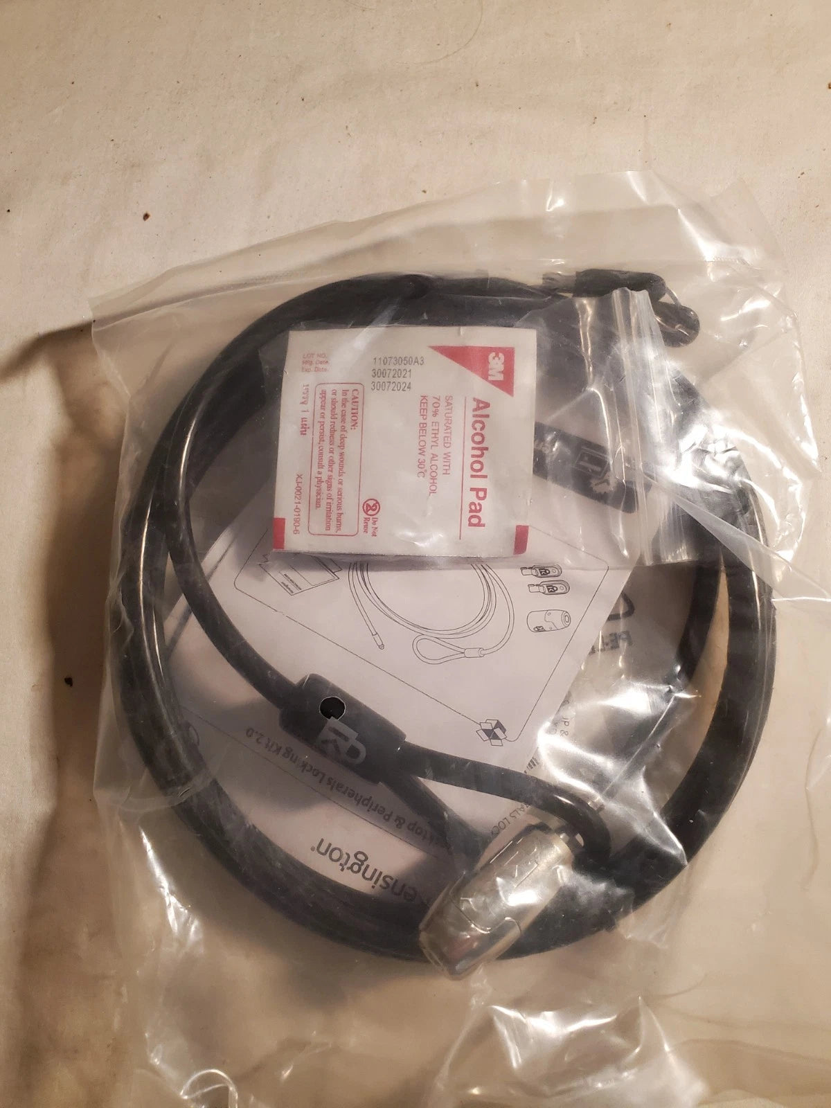 Kensington Desktop &amp; Peripherals Locking Kit 2.0 Black K64425S NEW - Open Bag