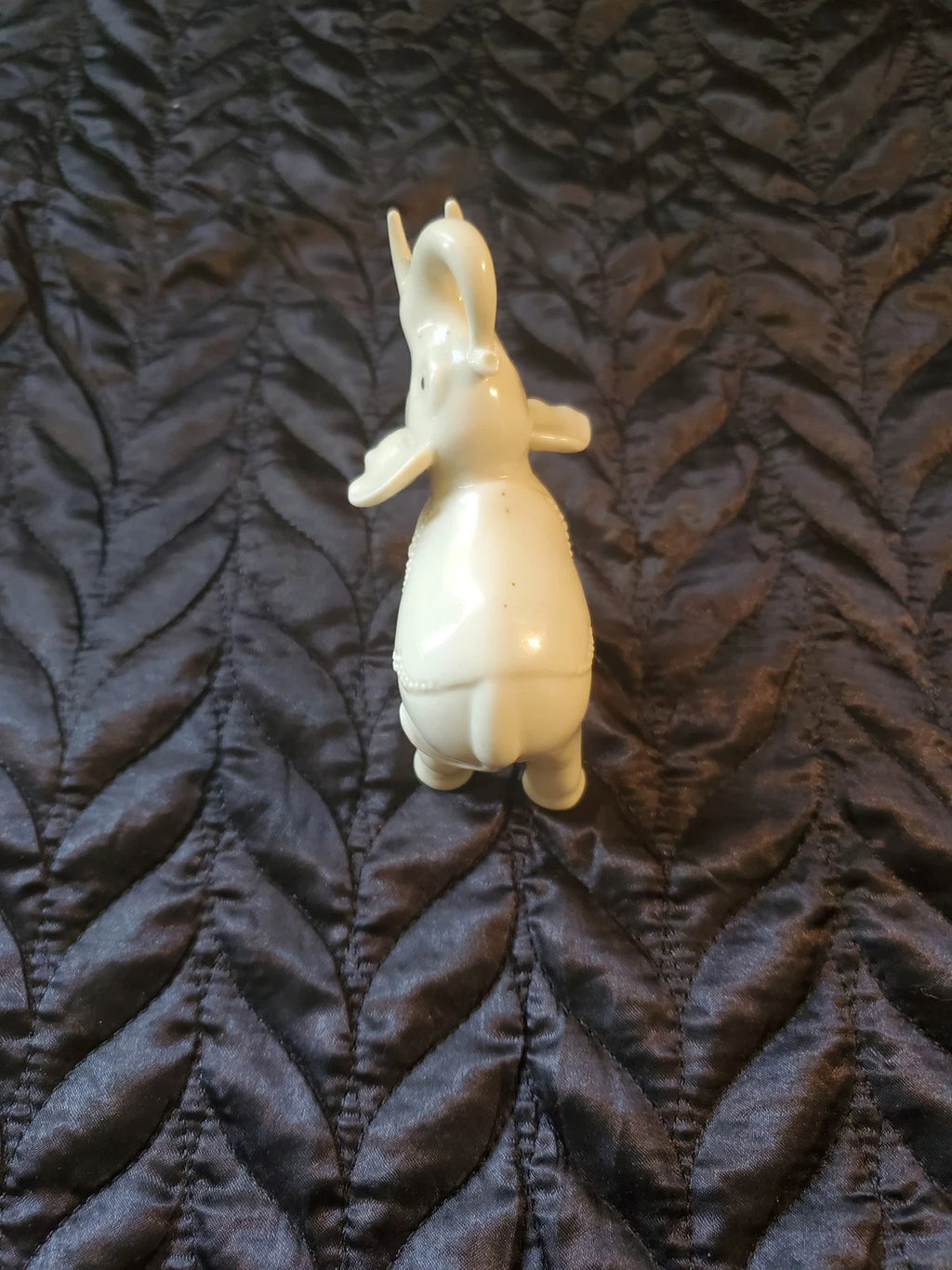 Lenox, Small Porcelain Elephant Figurine with gold eyes and toes