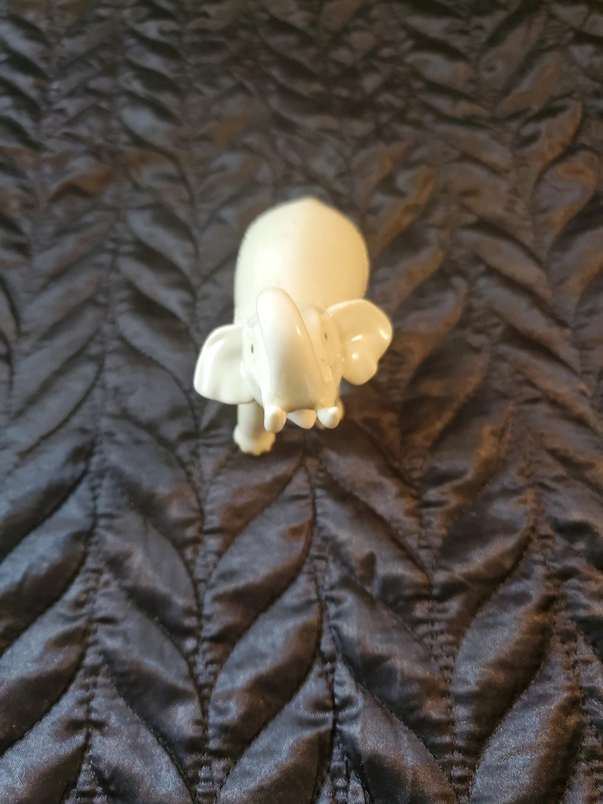 Lenox, Small Porcelain Elephant Figurine with gold eyes and toes