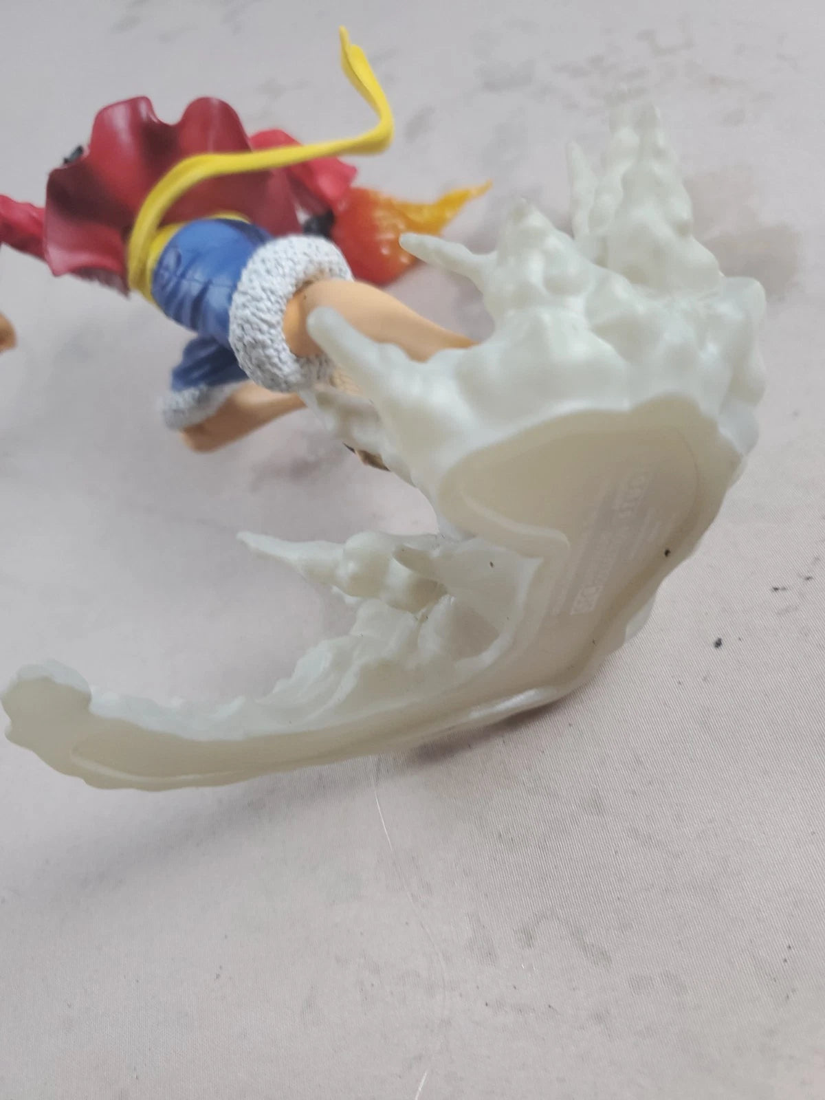 Monkey D. Luffy One Piece Anime Figure – Dynamic Attack Pose w/ Flame &amp; Smoke