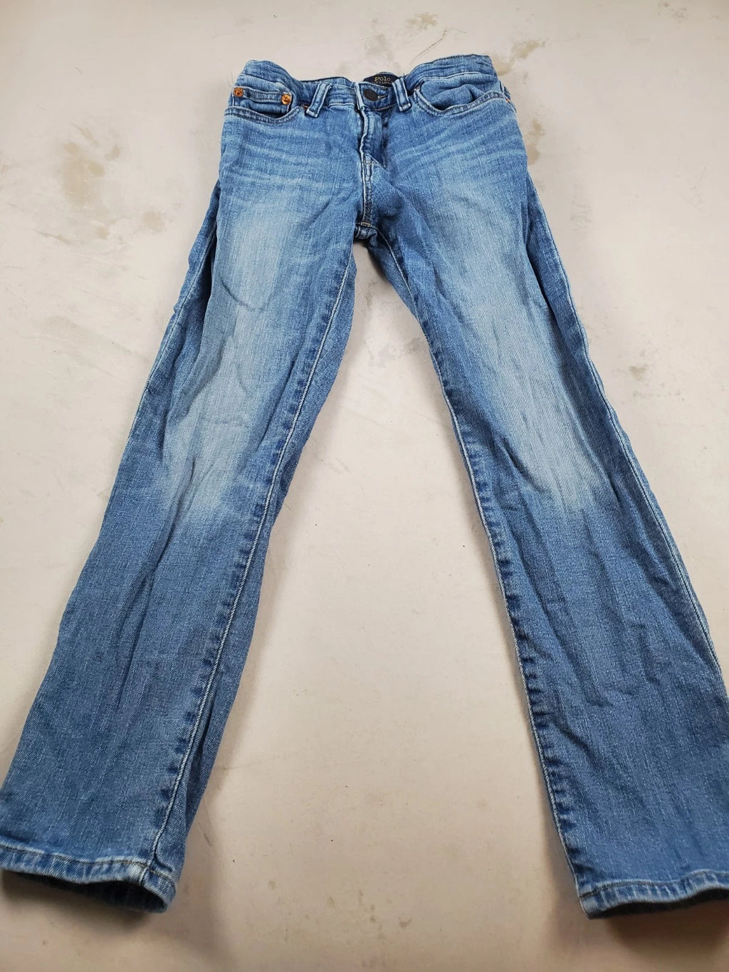 Ralph Lauren Polo Blue Denim Jeans – Kids/Youth Size 22x23 –Classic Straight Leg