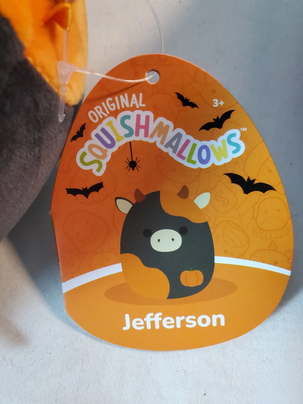 Squishmallows Monk the Black Cat Plush &amp; Jefferson the Halloween Cow