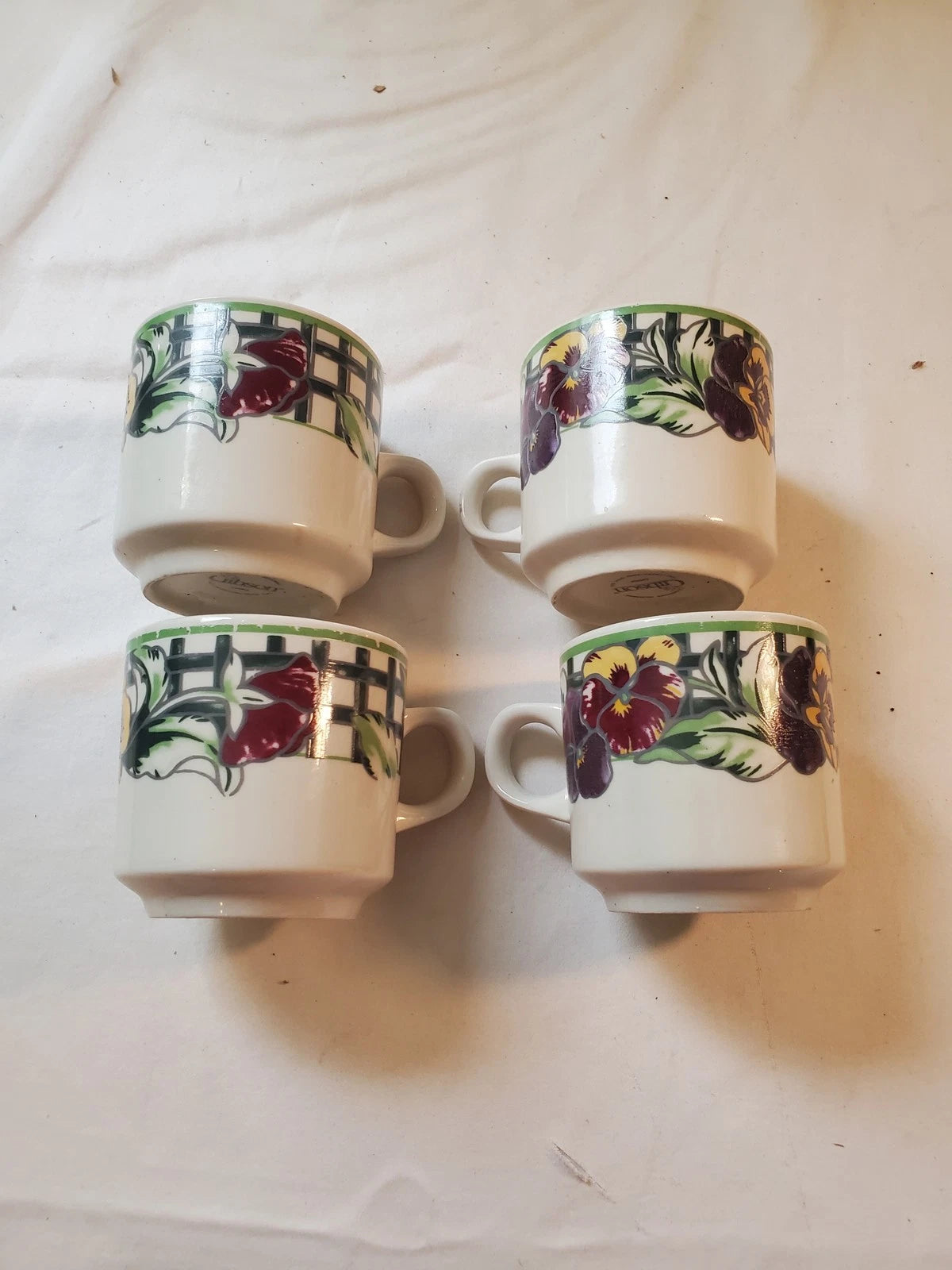 Vintage Gibson Stoneware Mug Set of 4 – 1990s-2000s – Excellent Condition