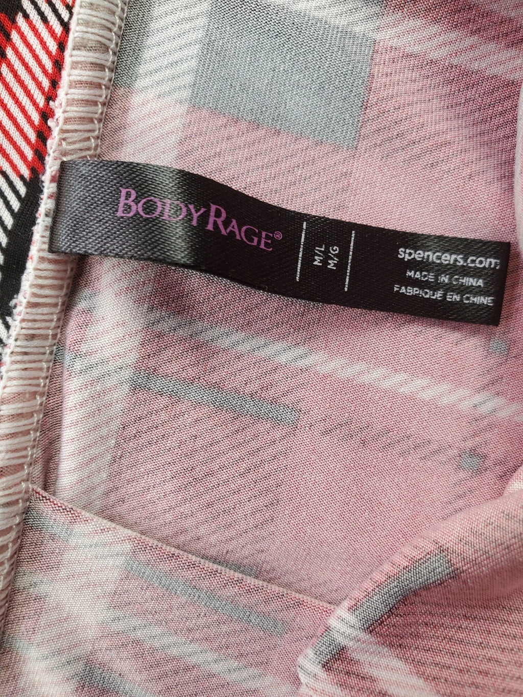 Body Rage Red Plaid Super Mini Skirt – Spencer’s – 11" Length – Size M/L